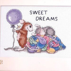 Dimensions House Mouse Designs Sweet Dreams Counted Cross Stitch Kit 10x8 Mice B